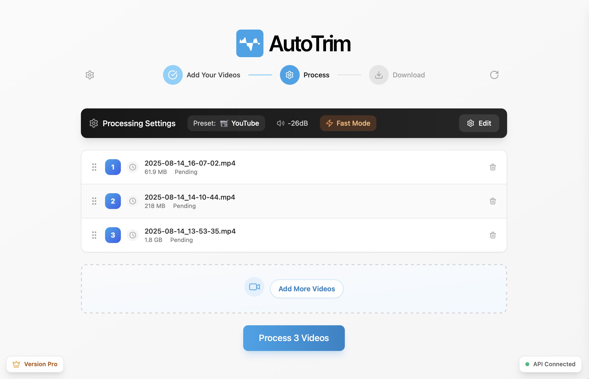 Interface (UI) - AutoTrim